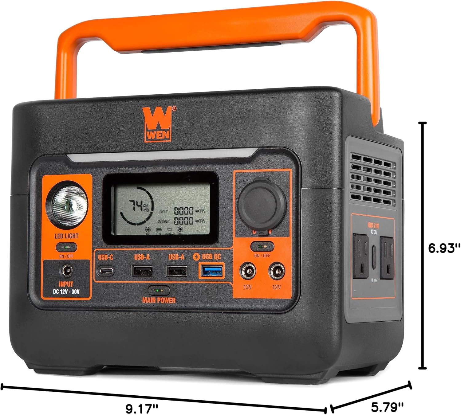 WEN 300-Watt 269Wh Lithium-Ion Power Station and Battery-Powered Inverter Generator (PP300i)