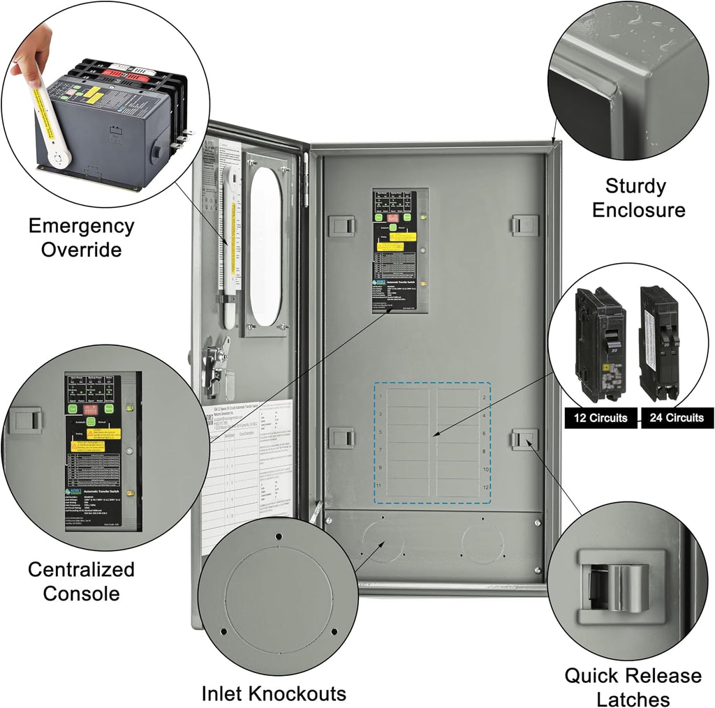 Nature's Generator Mygrid Lithium 10K Solar Generator with 50A Automatic Transfer Switch
