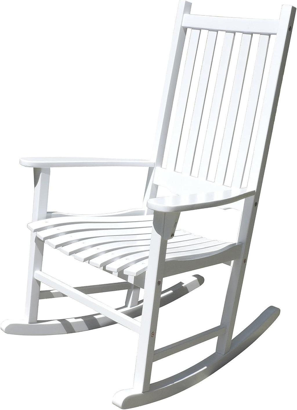 White Porch Rocker/Rocking Chair Acacia Wood