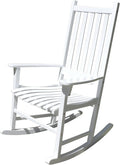 White Porch Rocker/Rocking Chair Acacia Wood