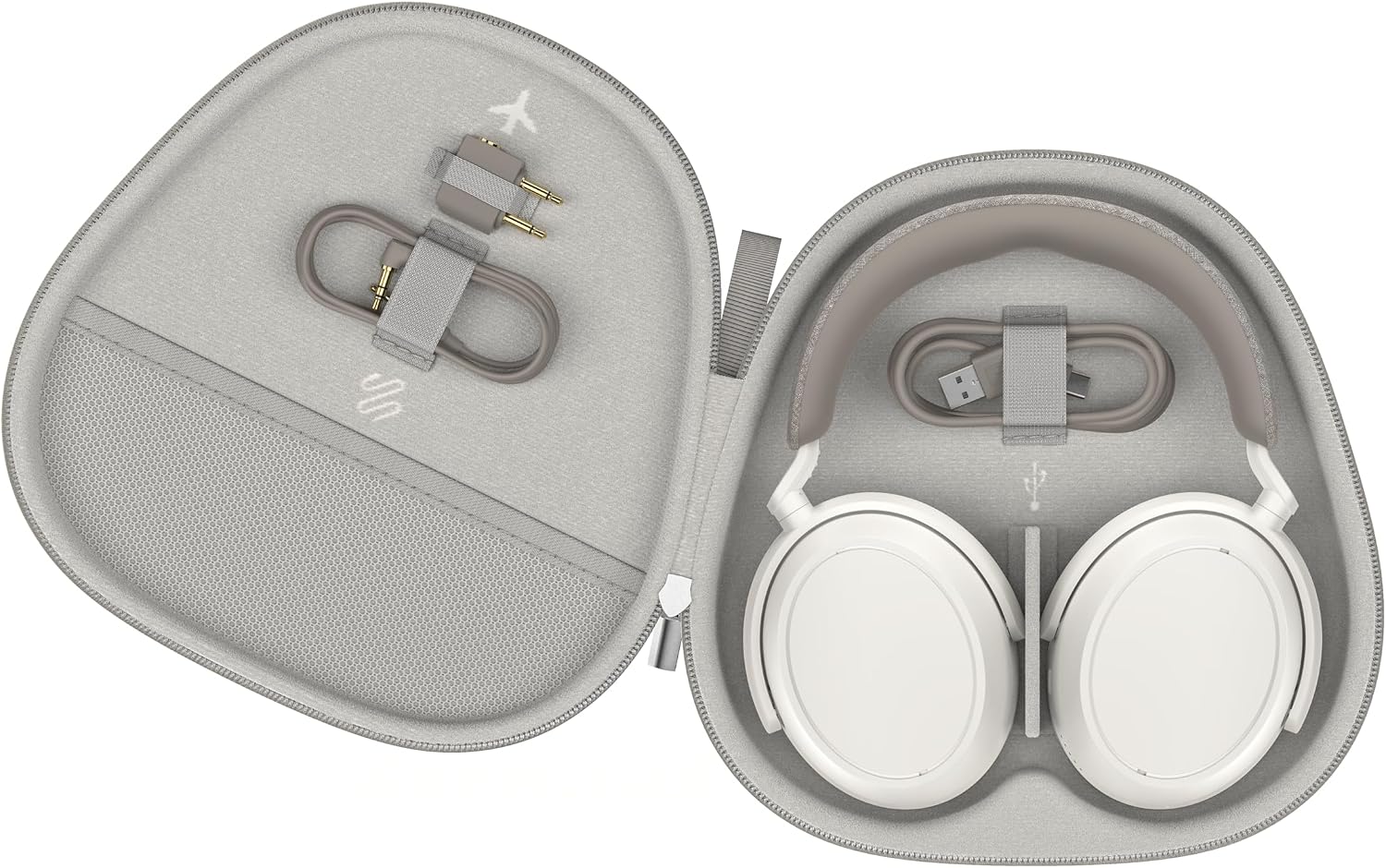 Sennheiser Momentum 4 Wireless Noise Cancelling Headphones - Bluetooth Headset for Crystal-Clear Calls with Adaptive Noise Cancellation, Over-Ear Headphones, 60h Battery Life, Folding Design, White
