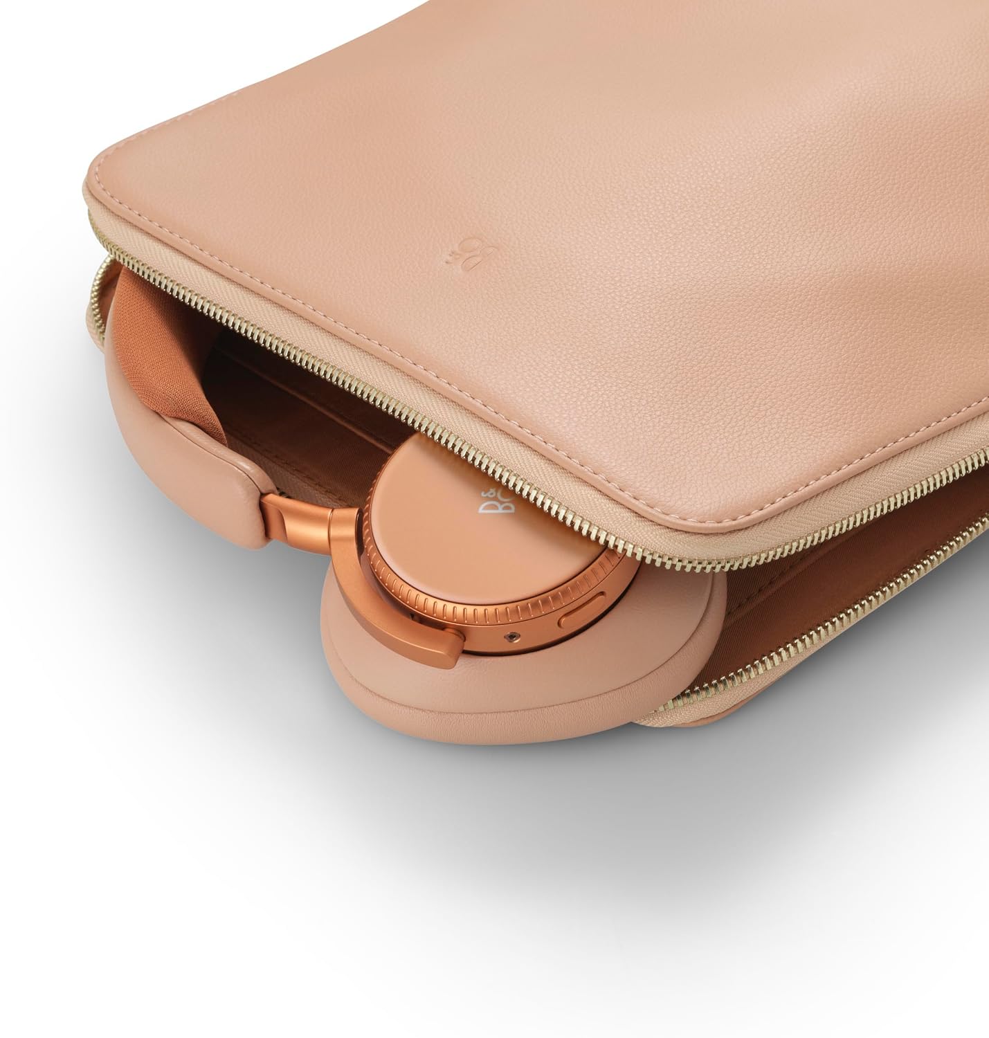 Bang & Olufsen Beoplay H100 Premium Wireless Active Noise Cancelling Over-Ear Headphones with Protective Carrying Case, Sunset Apricot
