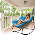 Papasan Rocking Chair Cushion, Royal Chair Cushion, Thicken Patio Rocking Egg Chair Cushion, Extra Large Hammock Chairs Cushions for Garden Lawn Balcony(Only Cushion)
