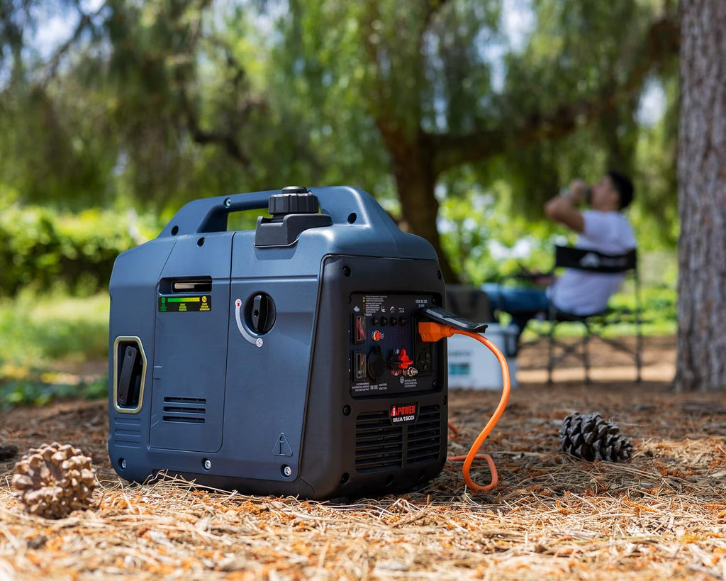 A-iPower 1500 Watt Quiet Portable Inverter Generator Gas Powered, Small Ultra Lightweight Quiet Generator for Camping, Tailgating, Home Backup, Emergency, EPA & CARB Compliant, CO Sensor (SUA1500i)