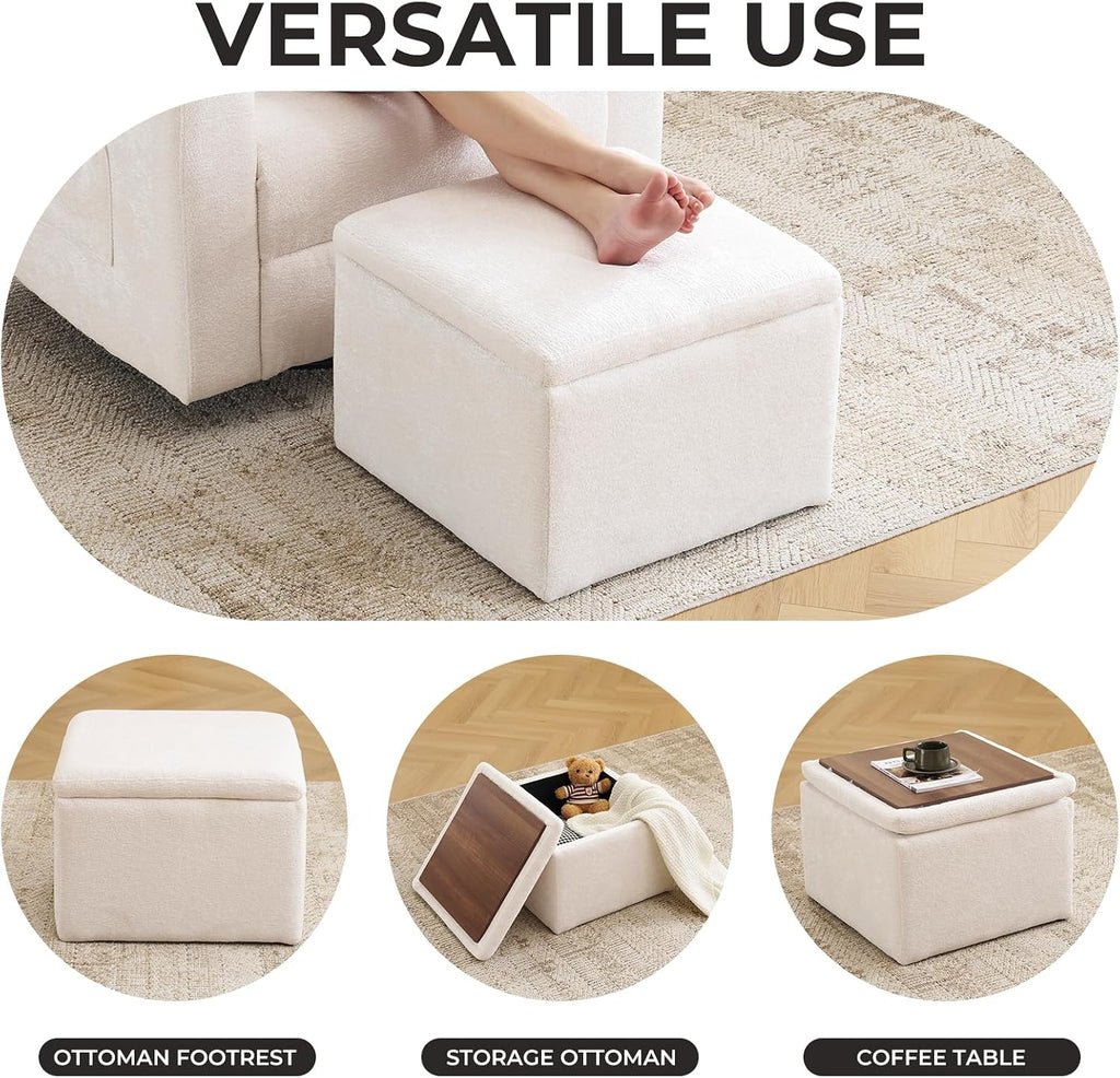 Rocking Chair Nursery with Adjustable Armrests, Electric Glider Recliner Nursing Chair for Breastfeeding with Ottoman, Power Swivel Recliner Chairs with Massage and Heat, White