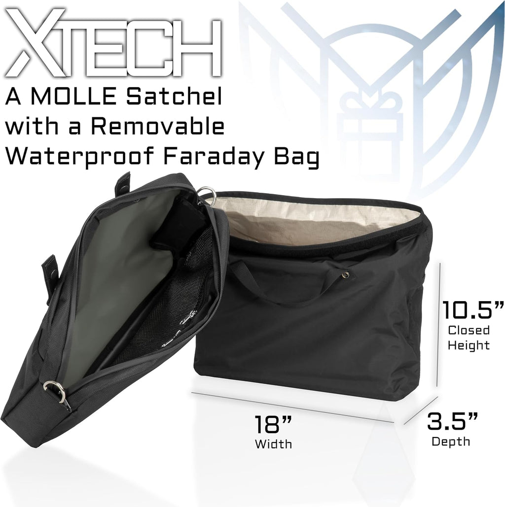 Xtreme Sight Line ~ G CUBƎ 100 Faraday Bag + XTECH Faraday Bag for Medium to Large Generators and Electronics ~ Protects Against EMP/CME/EMF/RF ~ Backwoods Camo Combo