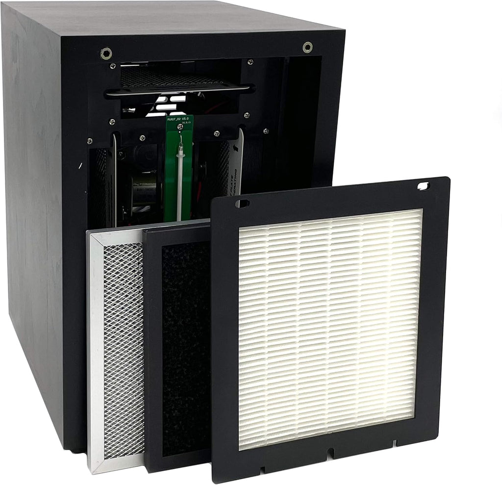 OdorStop OSAP3700 6-in-1 HEPA Air Purifier/Ozone Generator with UV, Active Carbon, TiO2, Ionizer and 3 Ozone Plates and Remote Control