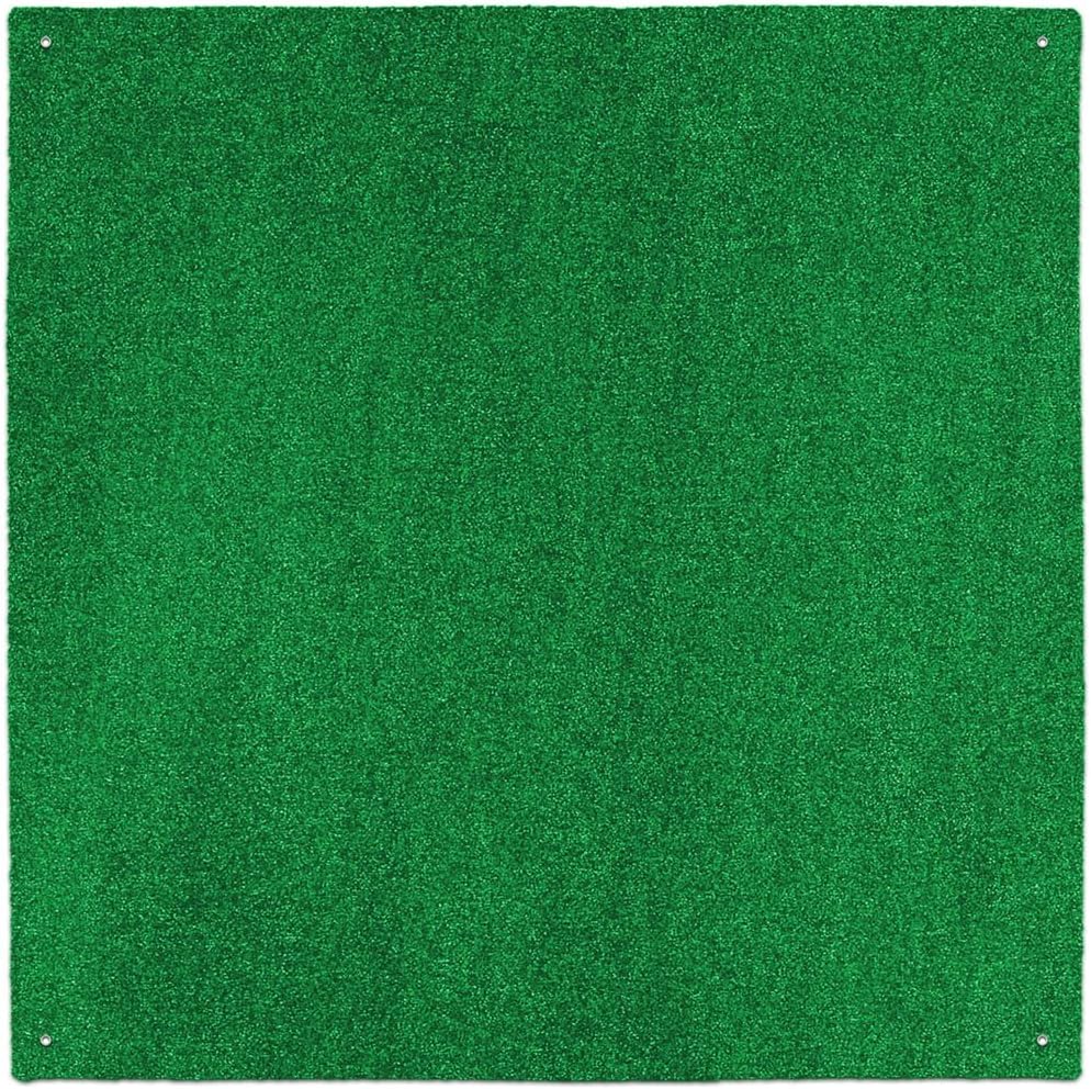 House, Home and More Outdoor Turf Rug - Green - 10 Feet X 10 Feet