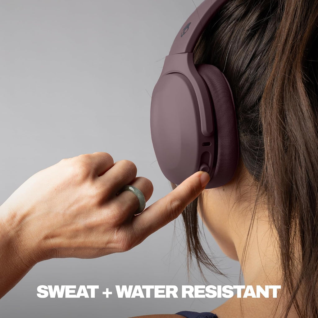 Skullcandy Crusher 540 Active Wireless Bluetooth Headphones with Multi-Sensory Bass, Noise Isolating Over-Ear Fit, Sweat and Water Resistant, 40 Hours Battery, Microphone for iPhone Android - Smoke