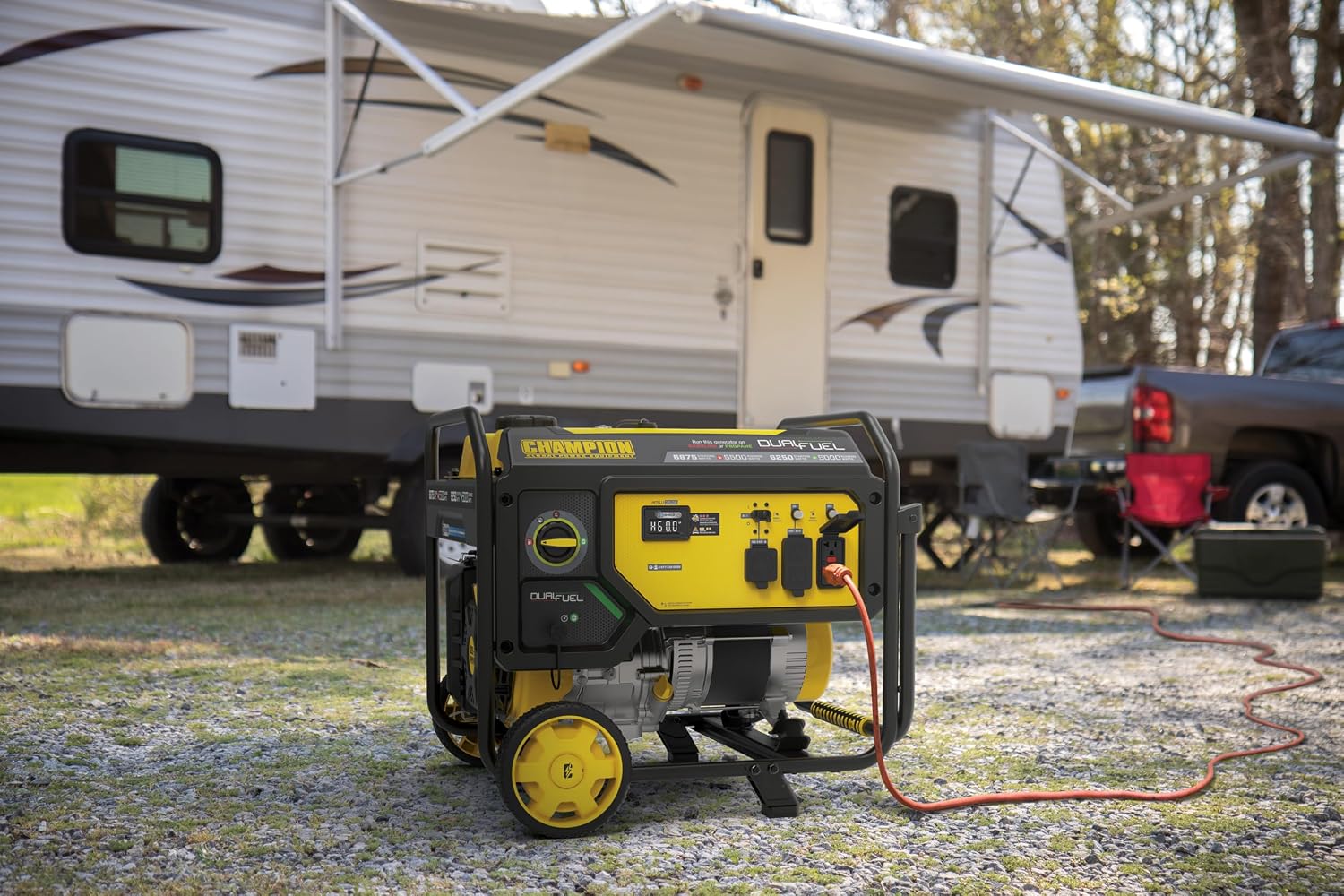 Champion Power Equipment 6875-Watt Dual Fuel Portable Generator with CO Shield®