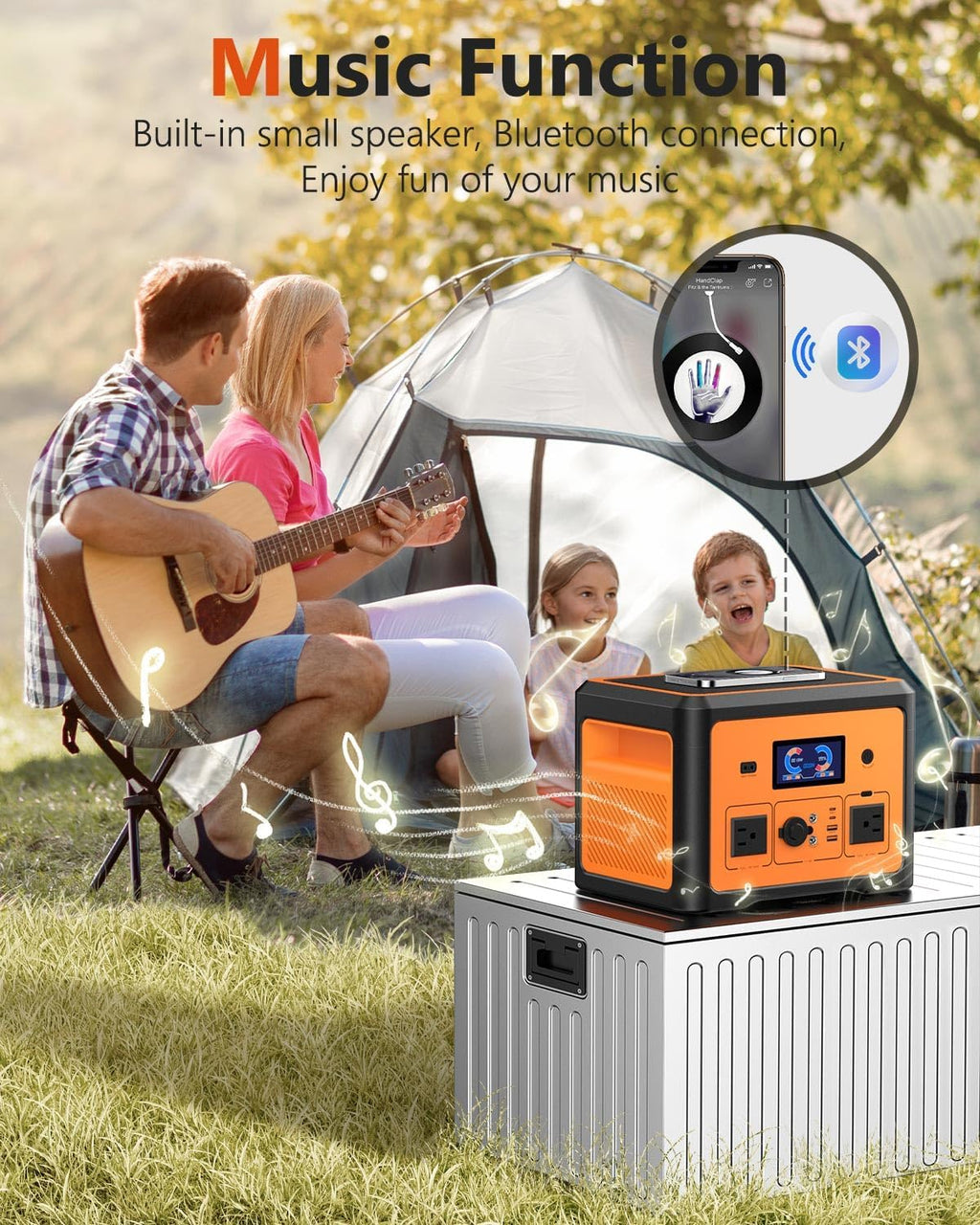 Portable Power Station 600W(Peak 1800W), Solar Generator with 384WH LiFePO4 Battery, 10 Outputs & UPS Battery Backup, Generators for Home Use, Camping, Emergency Power Outage, RV, CPAP