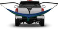 Hammock Hitch Stand with 2 Cradle Chairs and Blue/Green Parachute Hammock (Blue)