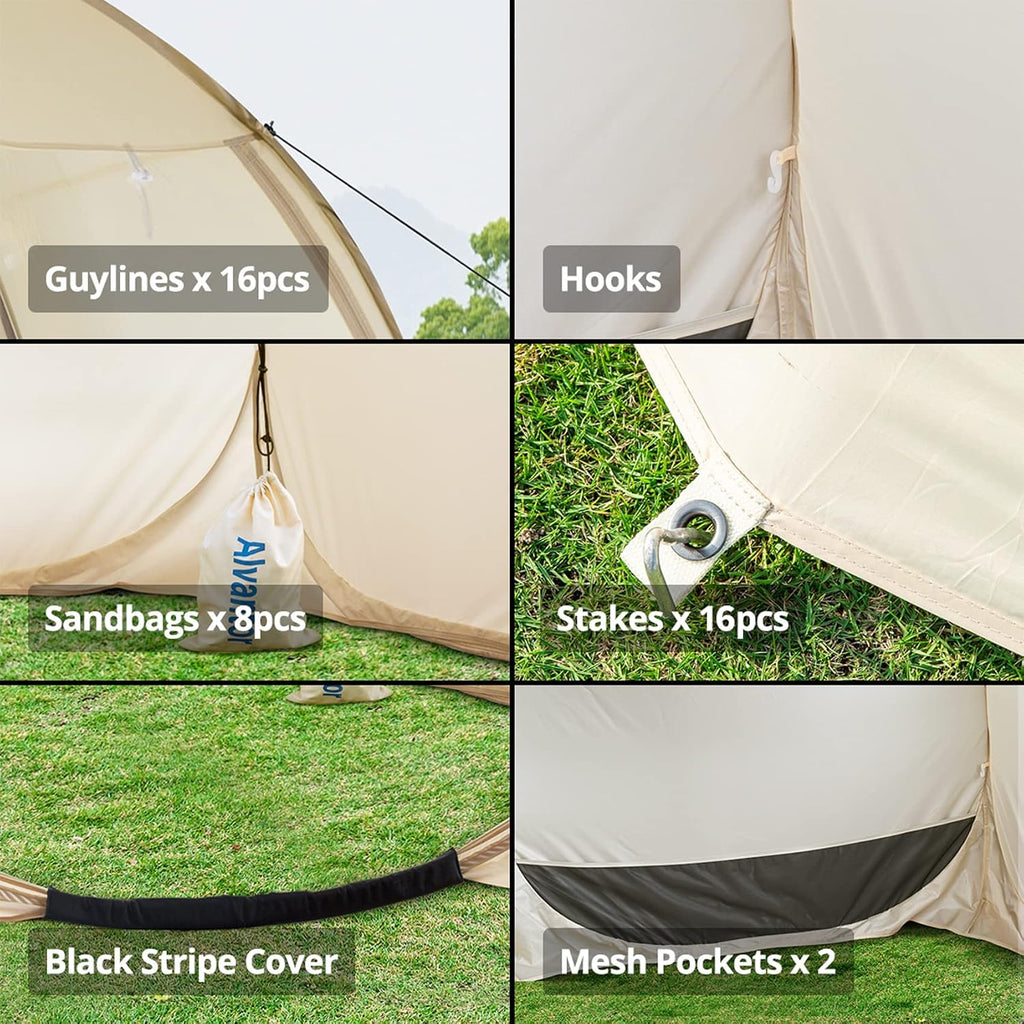 Alvantor® Pop Up Canopy Tent - Vendor Booth Event Tent - Pop Up Canopy for Commercial Activity - Camping Gazebos - Beige