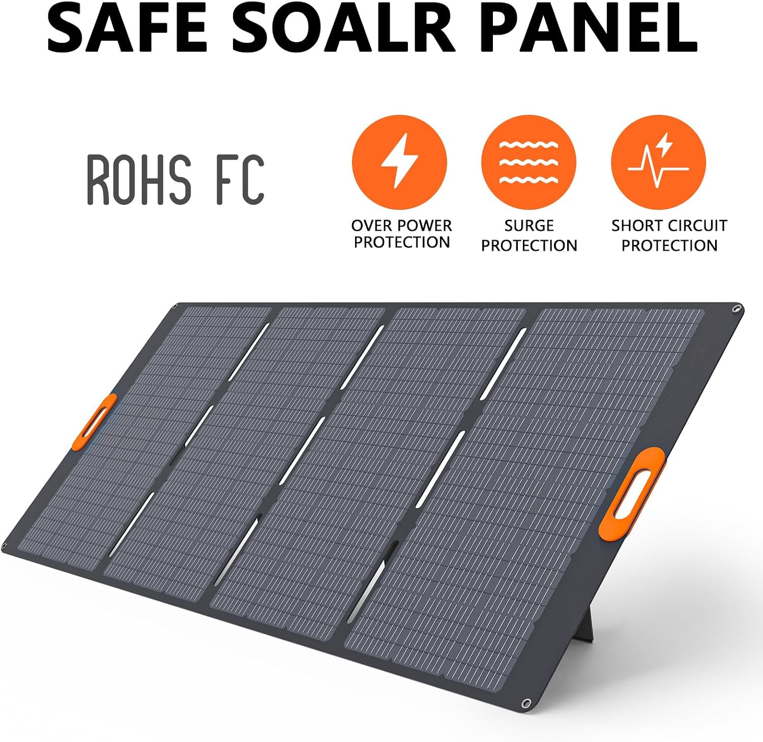 400W Foldable Portable Solar Panel for ALLWEI 1200W 2400W Power Station Solar Generator, IP67 Waterproof, with Adjustable Kickstand for RVs Camping Home and Blackouts