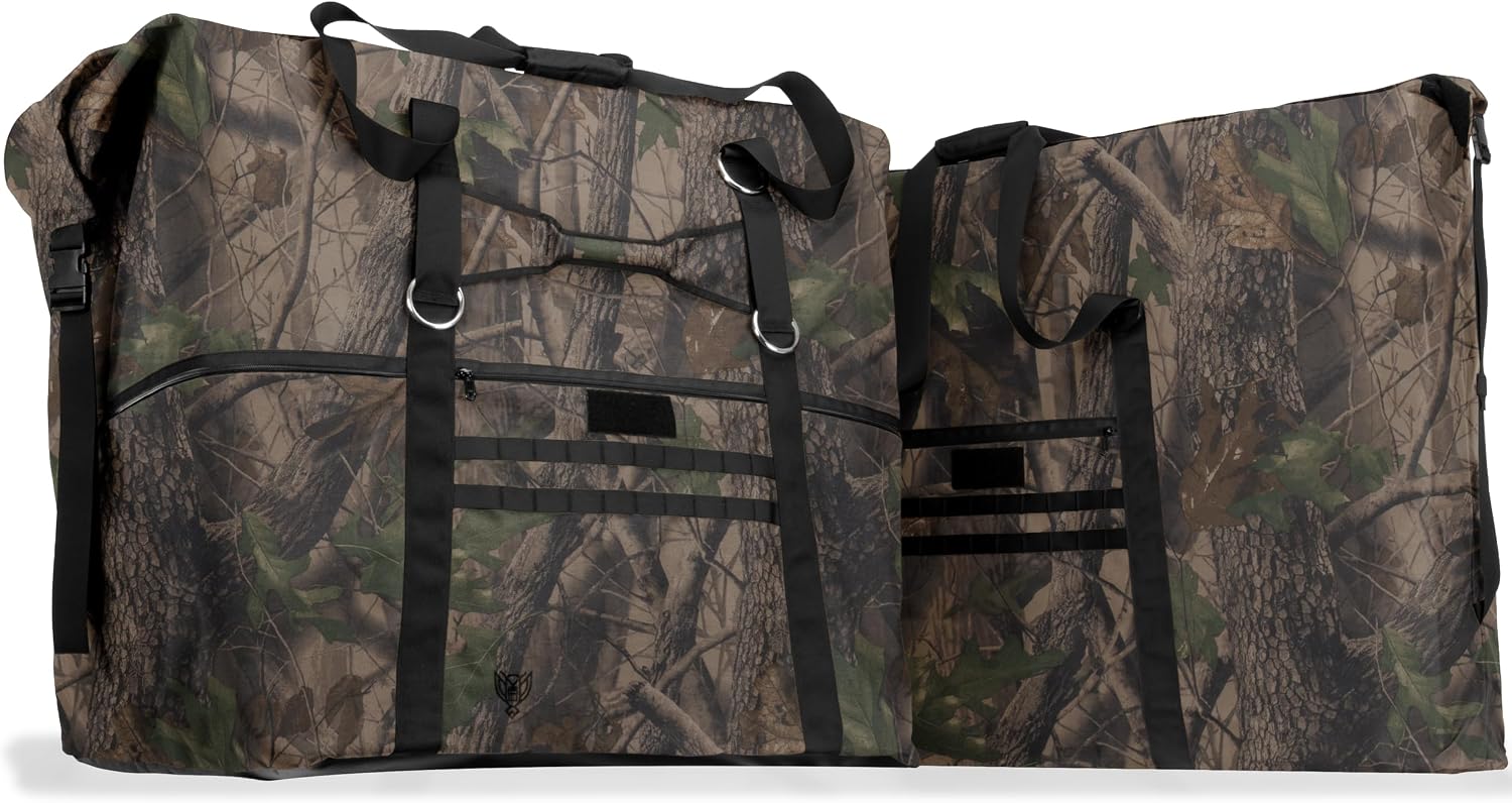 Xtreme Sight Line ~ G CUBƎ 450 + G SØLAR 180 Faraday Bag for Large Generators and Solar Panels ~ Protects Against EMP/CME/EMF/RF ~ Diamond Form Farday Lined Interior ~ Backwoods Camo