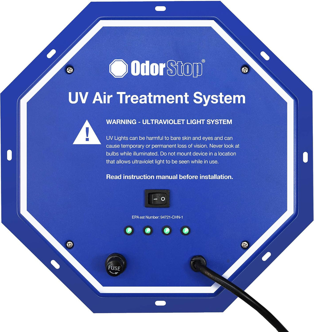 OdorStop OS144PRO UV Air Purifier 144W System with Energy Saving Airflow Sensor