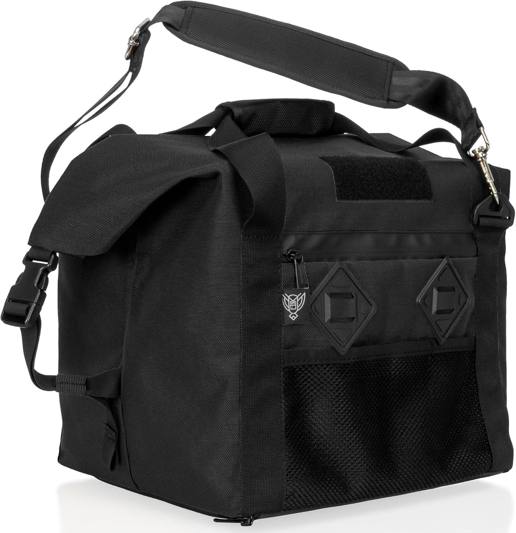 Xtreme Sight Line ~ G CUBƎ 25 Faraday Bag for Small Generators and Electronics ~ Protects Against EMP/CME/EMF/RF ~ Diamond Form Faraday Lined Interior ~ Black