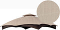 APEX GARDEN Ripstop Canopy Roof Top for The Lowe's Allen Roth 10-ft x 12-ft Gazebo #GF-12S004BTO / GF-12S004B-1 (Ripstop, Beige)