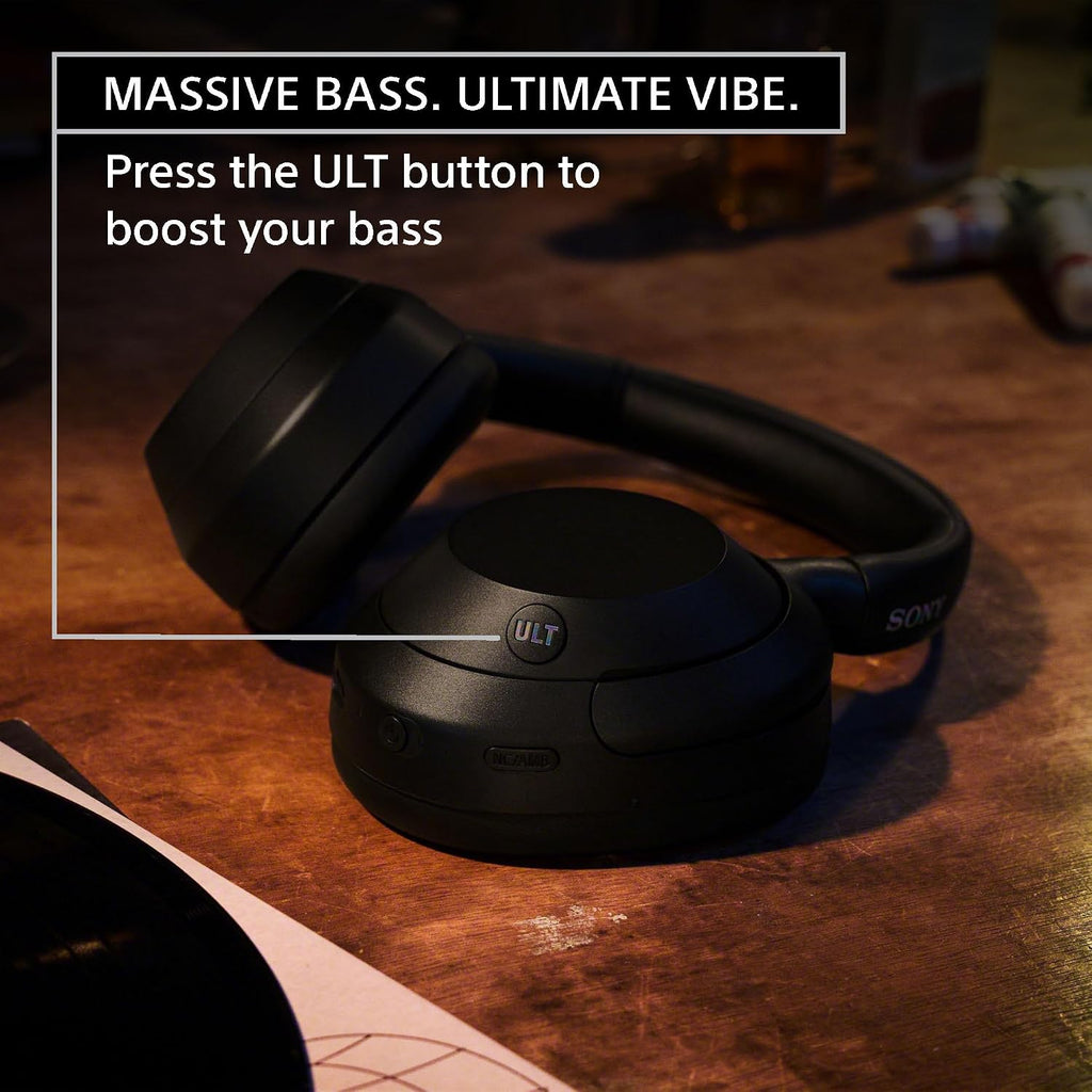 Sony ULT WEAR Over-Ear Noise Canceling Bluetooth Headphones with Alexa Built-in, Comfortable Design, 30-Hour Battery, Massive Bass, & Signature Noise Canceling Found in 1000X Series, Off White