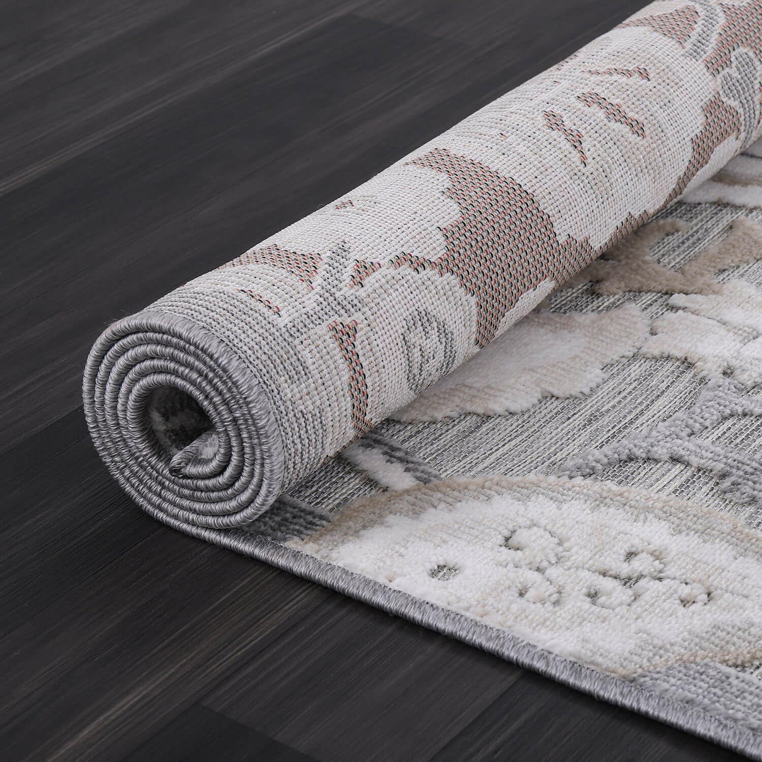 Luul Home Floral Indoor Outdoor Rugs 9x12 Large Area Rug for Living Room, Patio Decor, Kitchen, and Entryway Rug, Washable Stain Resistant Outside Carpet Beige 9 x 12