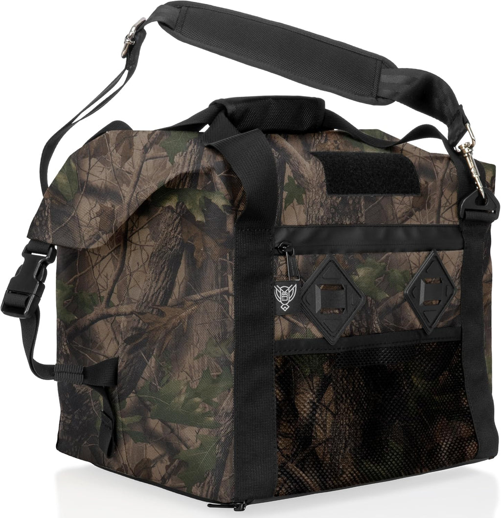 Xtreme Sight Line ~ G CUBƎ 25 Faraday Bag for Small Generators and Electronics ~ Protects Against EMP/CME/EMF/RF ~ Diamond Form Faraday Lined Interior ~ Backwoods Camo