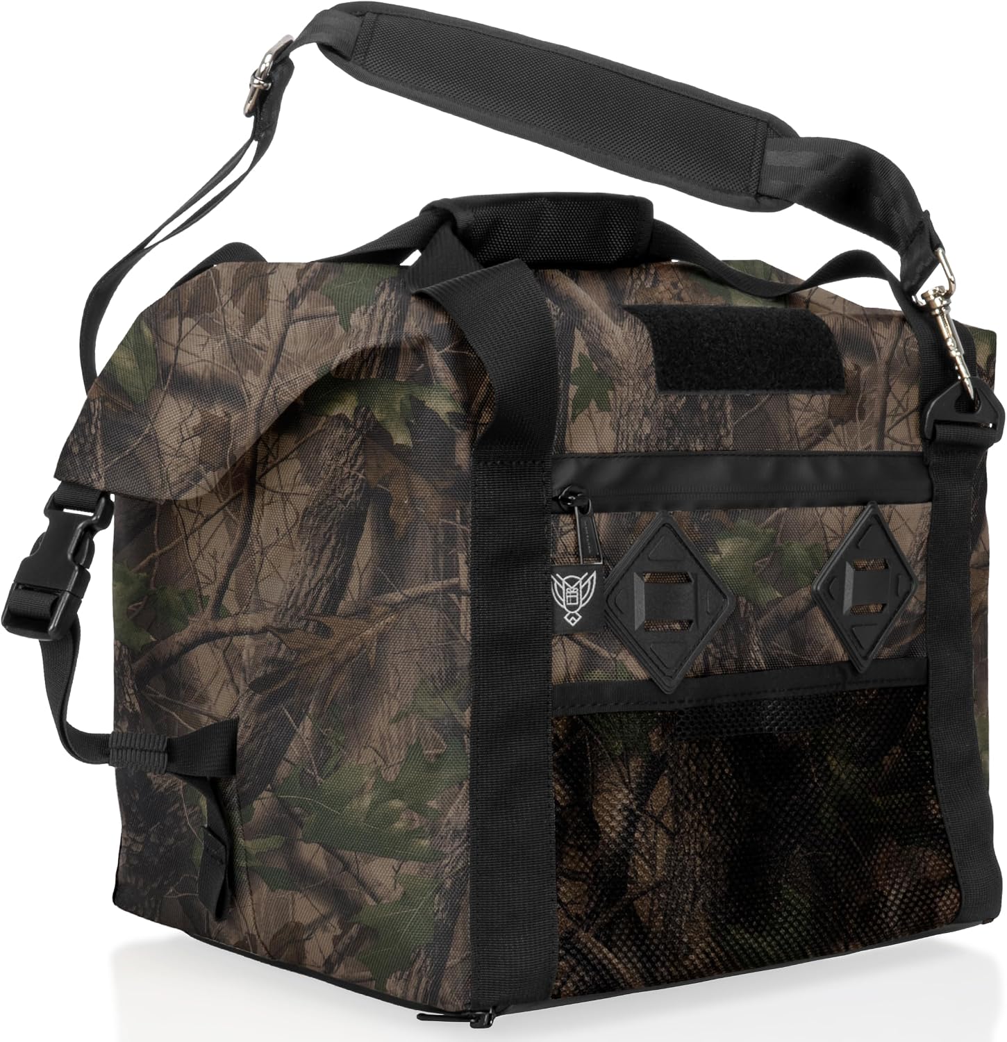 Xtreme Sight Line ~ G CUBƎ 25 Faraday Bag for Small Generators and Electronics ~ Protects Against EMP/CME/EMF/RF ~ Diamond Form Faraday Lined Interior ~ Backwoods Camo