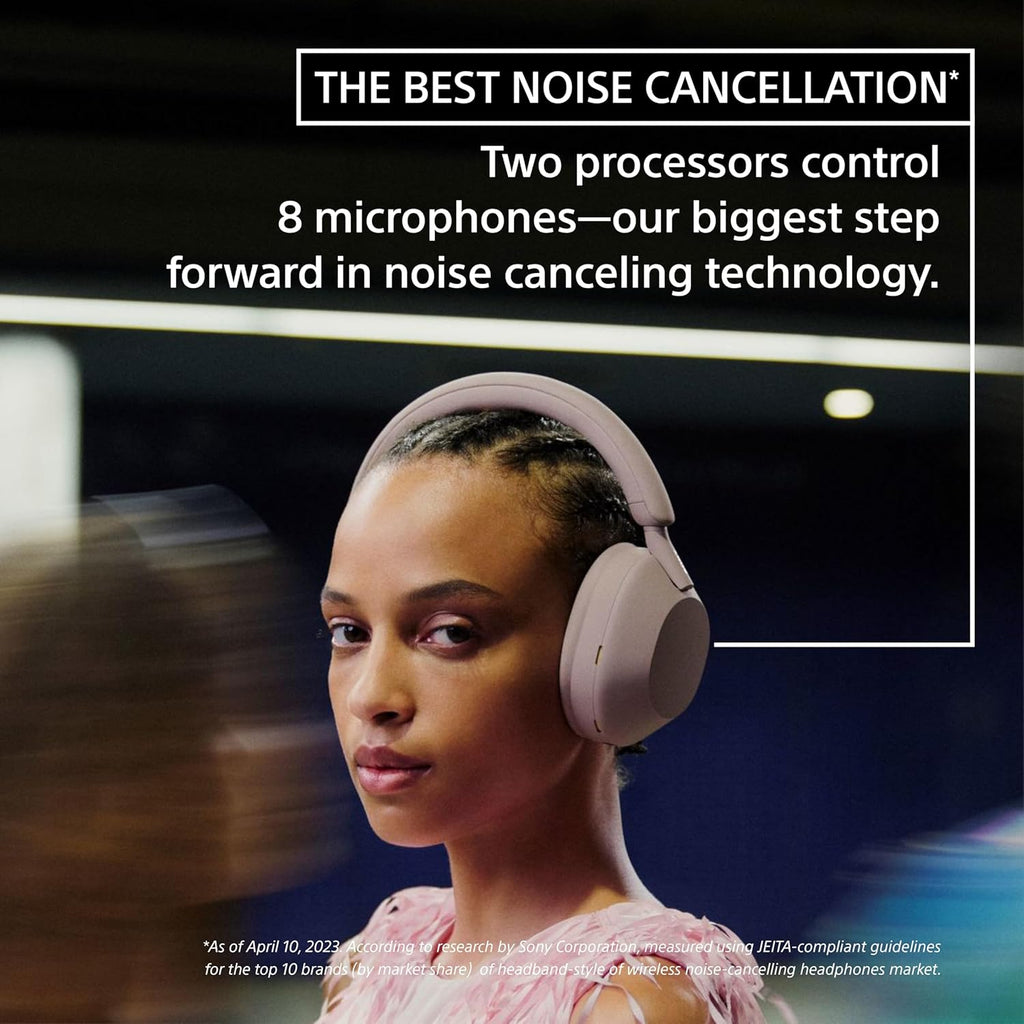 Sony WH-1000XM5 Premium Noise Canceling Headphones, Auto NC Optimizer, 30-Hour Battery, Alexa Voice Control, Midnight Blue