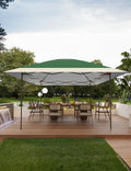 KYBOLT 12x12 Pop Up Gazebo Outdoor Canopy Shelter with 4 Stanbags, 8 Stakes Instant Gazebo Tent for Lawn, Garden, Backyard Deck (Olive Green + Taupe)