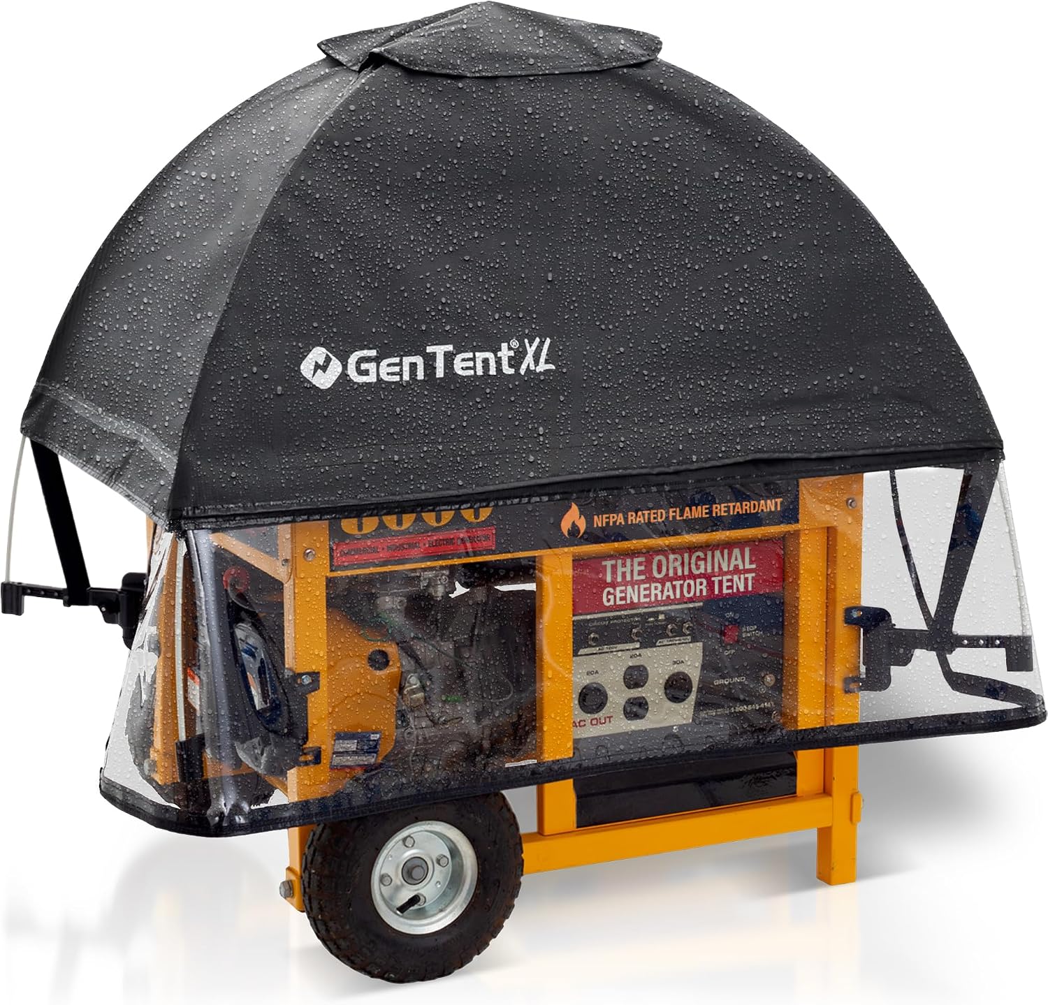 GenTent XL Open Frame Running Cover - Universal Adapter Kit Generator for Larger Generators Tent (Onyx, XL - Standard)