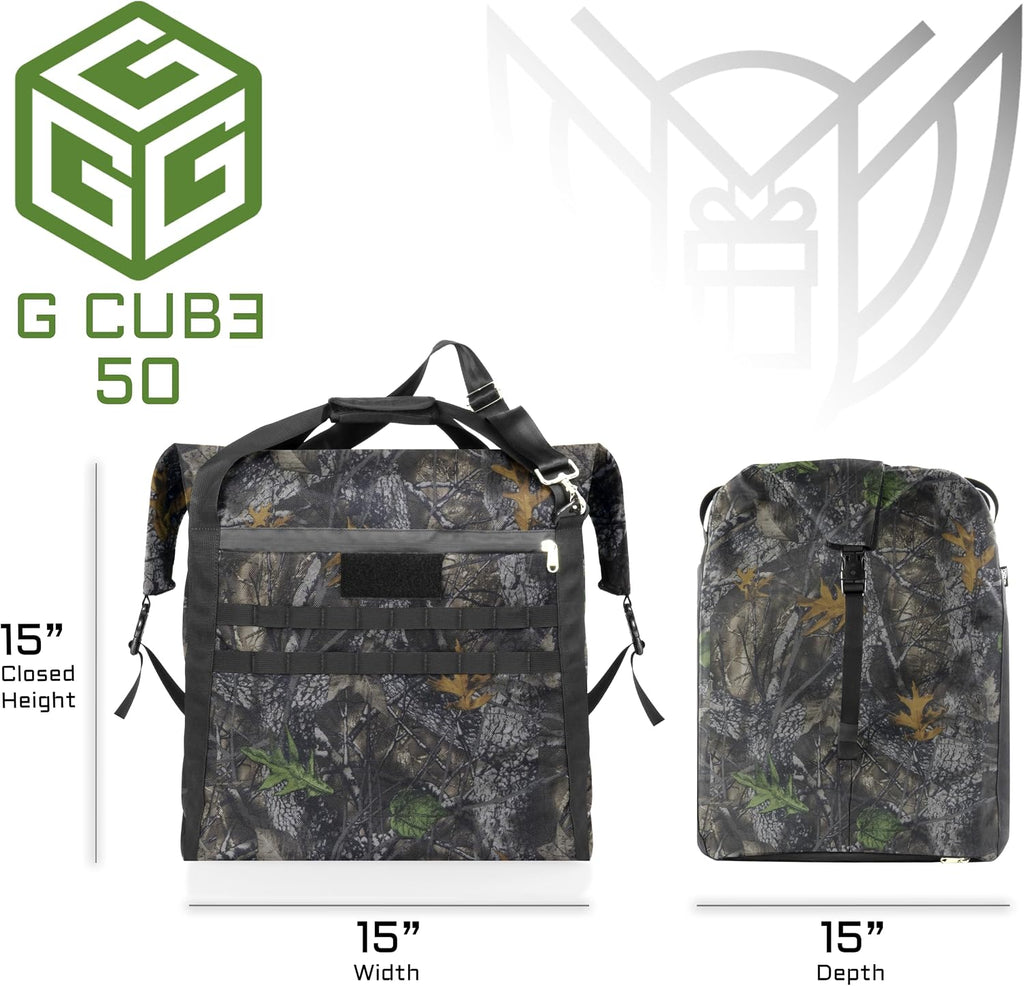 Xtreme Sight Line ~ G CUBƎ 50 Faraday Bag + LITE Faraday Bag Combo for Small to Medium Generators and Electronics ~ Protects Against EMP/CME/EMF/RF ~ Backwoods Camo Combo