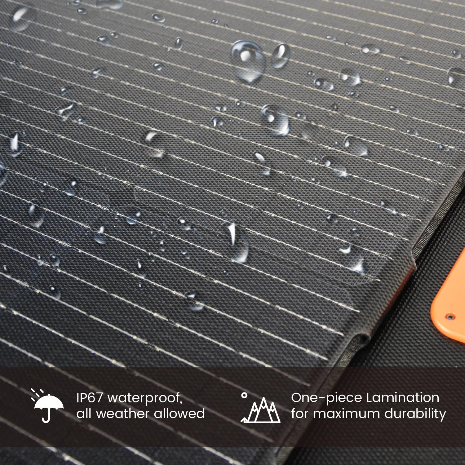 Portable Solar Panel 200 Watt Foldable 200W Solar Cell Solar Charger for Power Station, Waterproof w/Adjustable Kickstand XT60 Anderson DC 8mm Connector for Camping, Off Grid Living