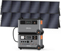 OSCAL 7200Wh Portable Power Station PowerMax 6000 with 2x500W Solar Panel, 120/240V Solar Generator, Max 6000W AC Outlets (9000W Peak), LiFePO4 Battery Power Station for Home, Camping, RV, Emergency