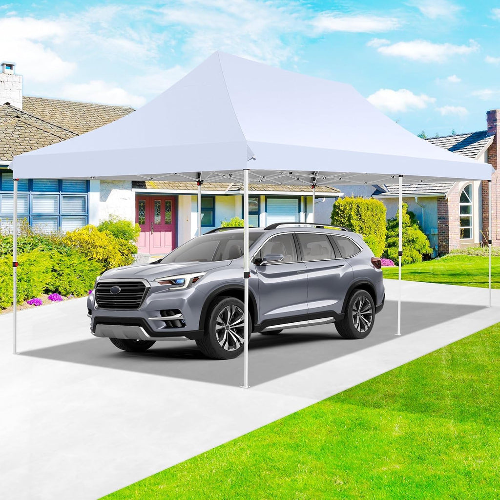 COBIZI 10x20ft Pop Up Canopy Tent with 6 Removable Sidewalls, Easy Up Commercial Canopy, Waterproof and UV50+ Gazebo with Portable Bag, Adjustable Leg Heights,Party Tents for Parties, with 4 Sandbags