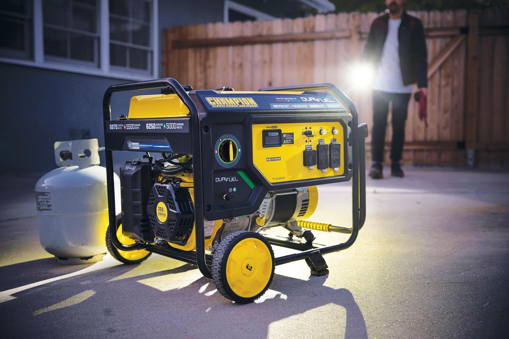 Champion Power Equipment 6875-Watt Dual Fuel Portable Generator with CO Shield®