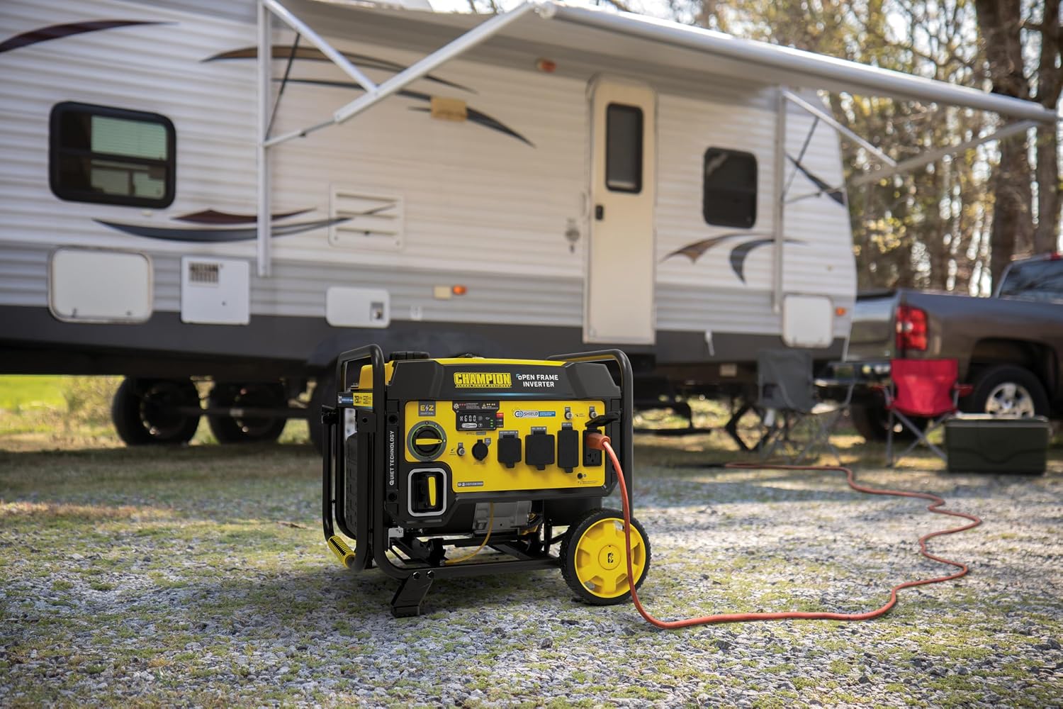 Champion Power Equipment 7250-Watt RV Ready Portable Open Frame Inverter Generator with Quiet Technology and CO Shield