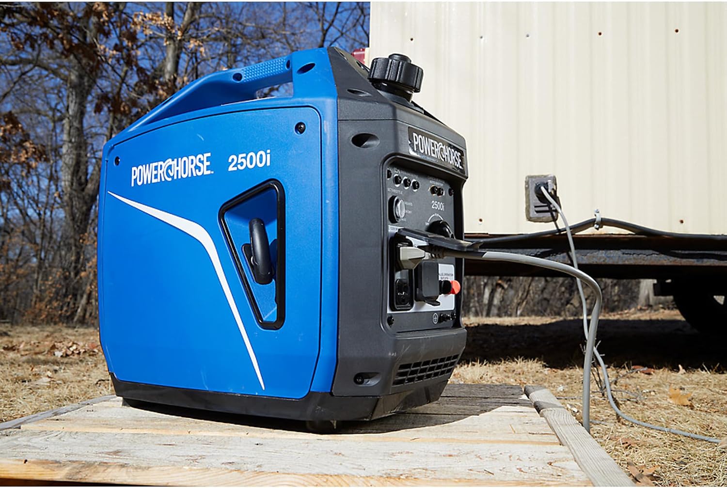 Powerhorse Inverter Generator, 2500 Surge Watts, 1800 Rated Watts, 120V, CO Shutdown, 52dB Quiet Run