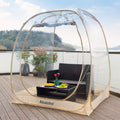 Alvantor® Pop Up Bubble Tent® - 6' x 6' Instant Igloo Tent® - 2-3 Person Screen House for Patios - Large Oversize Weather Proof Pod - Cold Protection Camping - Beige