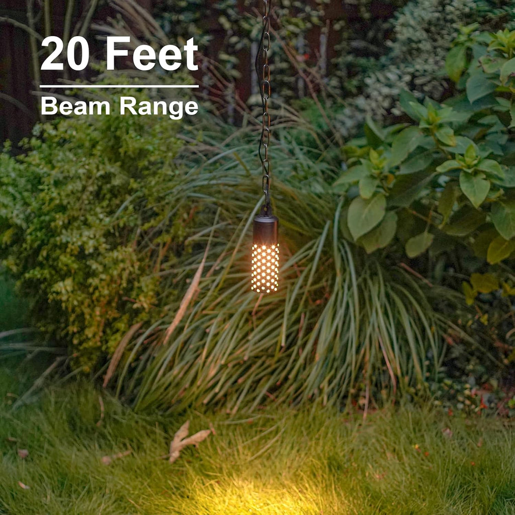 GOODSMANN Landscape Lighting Brass Low Voltage Landscape Pendant Lights 5W LED Outdoor 12V AC Handing Tree Lights for Gazebo, Gardens with Replaceable LED Bulbs Cabel Connectors (2 Pack)
