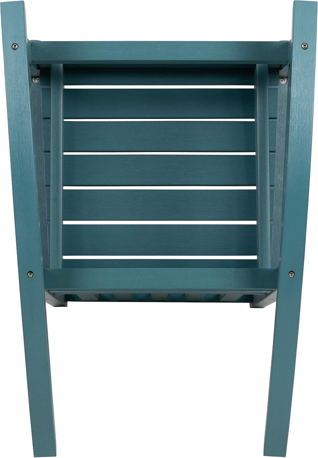 Flash Furniture Set of 2 Winston All-Weather Rocking Chair in Teal Faux Wood