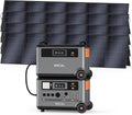 OSCAL 7200Wh Portable Power Station PowerMax 6000 with 4x500W Solar Panel, 120/240V Solar Generator, Max 6000W AC Outlets (9000W Peak), LiFePO4 Battery Power Station for Home, Camping, RV, Emergency