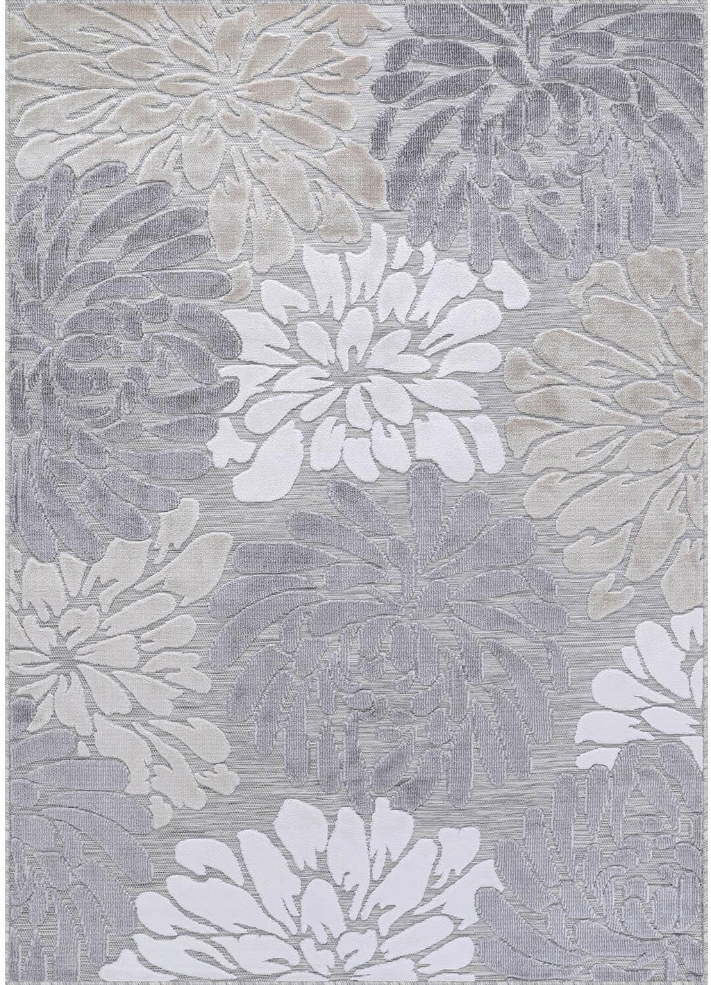 Luul Home Floral Indoor Outdoor Rugs 9x12 Large Area Rug for Living Room, Patio Decor, Kitchen, and Entryway Rug, Washable Stain Resistant Outside Carpet Beige 9 x 12