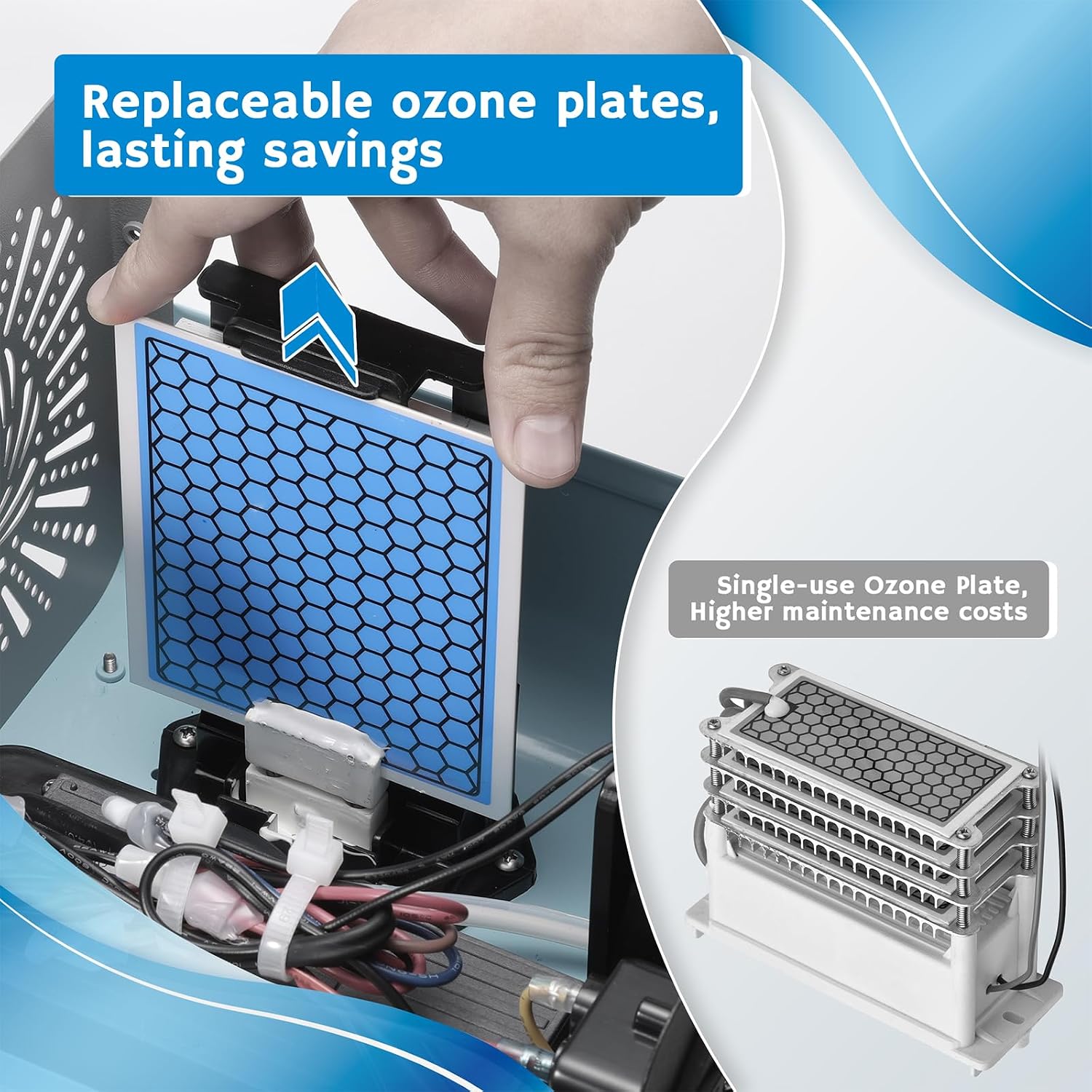 Airthereal Bundle | MA25L Ozone Generator and 4 Tubes and Diffuser Stones for Water and Air - High Capacity Ozone Machine for Odor Removal - Covers up to 4000 sq. ft.
