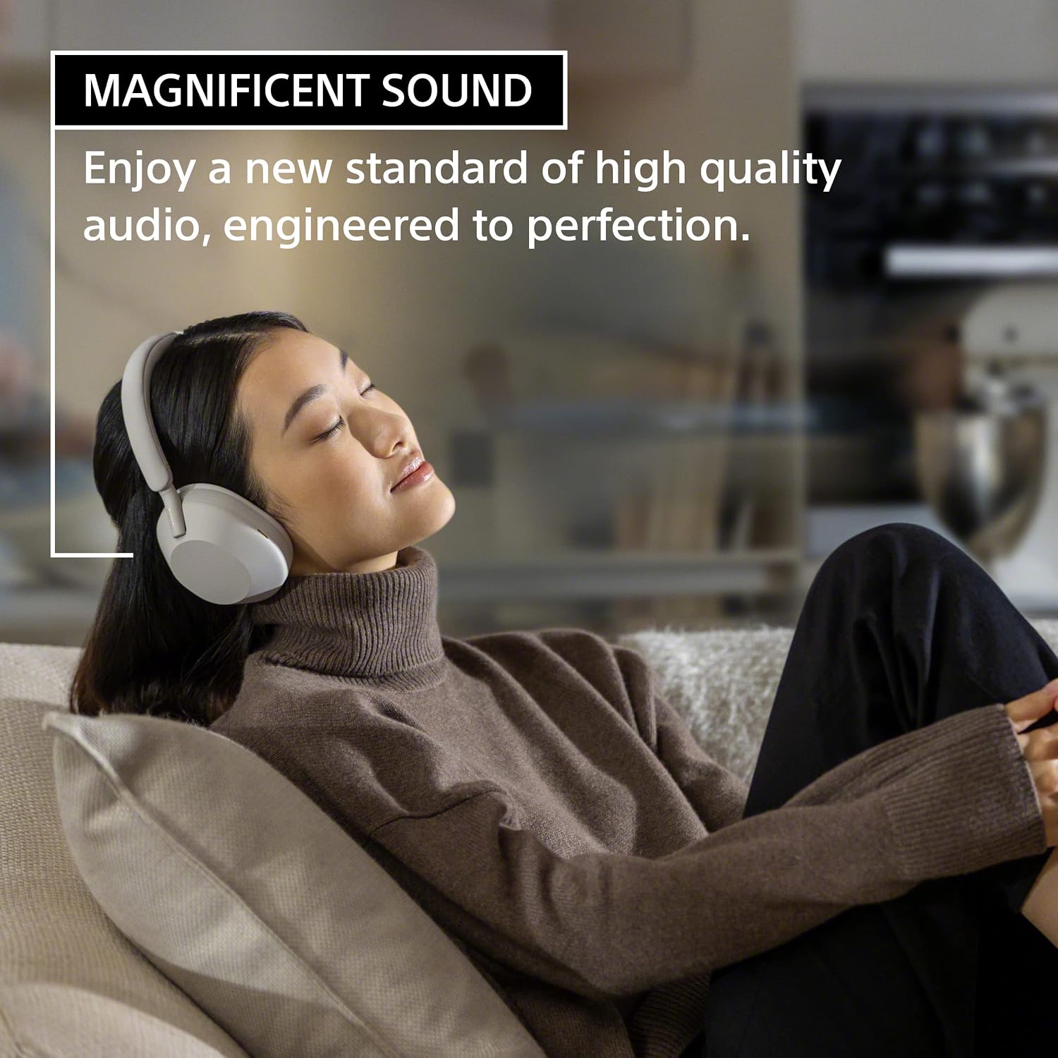Sony WH-1000XM5 Premium Noise Canceling Headphones, Auto NC Optimizer, 30-Hour Battery, Alexa Voice Control, Silver