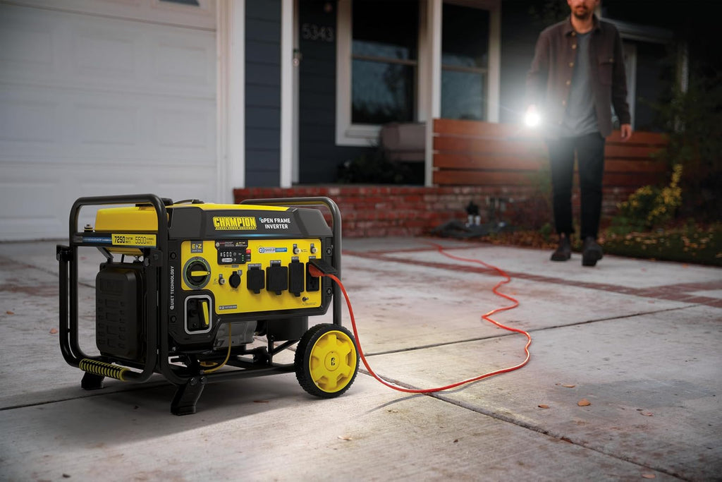 Champion Power Equipment 7250-Watt RV Ready Portable Open Frame Inverter Generator with Quiet Technology and CO Shield