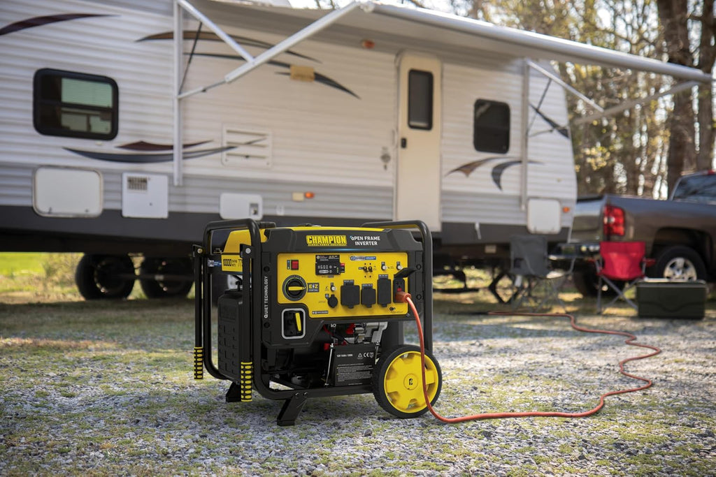 Champion Power Equipment 10,000-Watt Electric Start Home Backup Portable Open Frame Inverter Generator with Quiet Technology and CO Shield