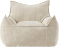 EBENCHICO Giant Bean Bag Chair Sofa for Adults Teens, Comfy Corduroy Large Bean Bag Chairs with Armrests for Bedroom Living Room, Adult BeanBag Lazy Sofa Couch Chairs with Filler Included