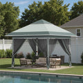Devoko 12x12 Pop Up Gazebo Canopy Tent with Double Roof – Instant Shelter for Backyard, Garden, Party, Patio, Lawn – Portable Vented Outdoor Shade (Deep Gray)
