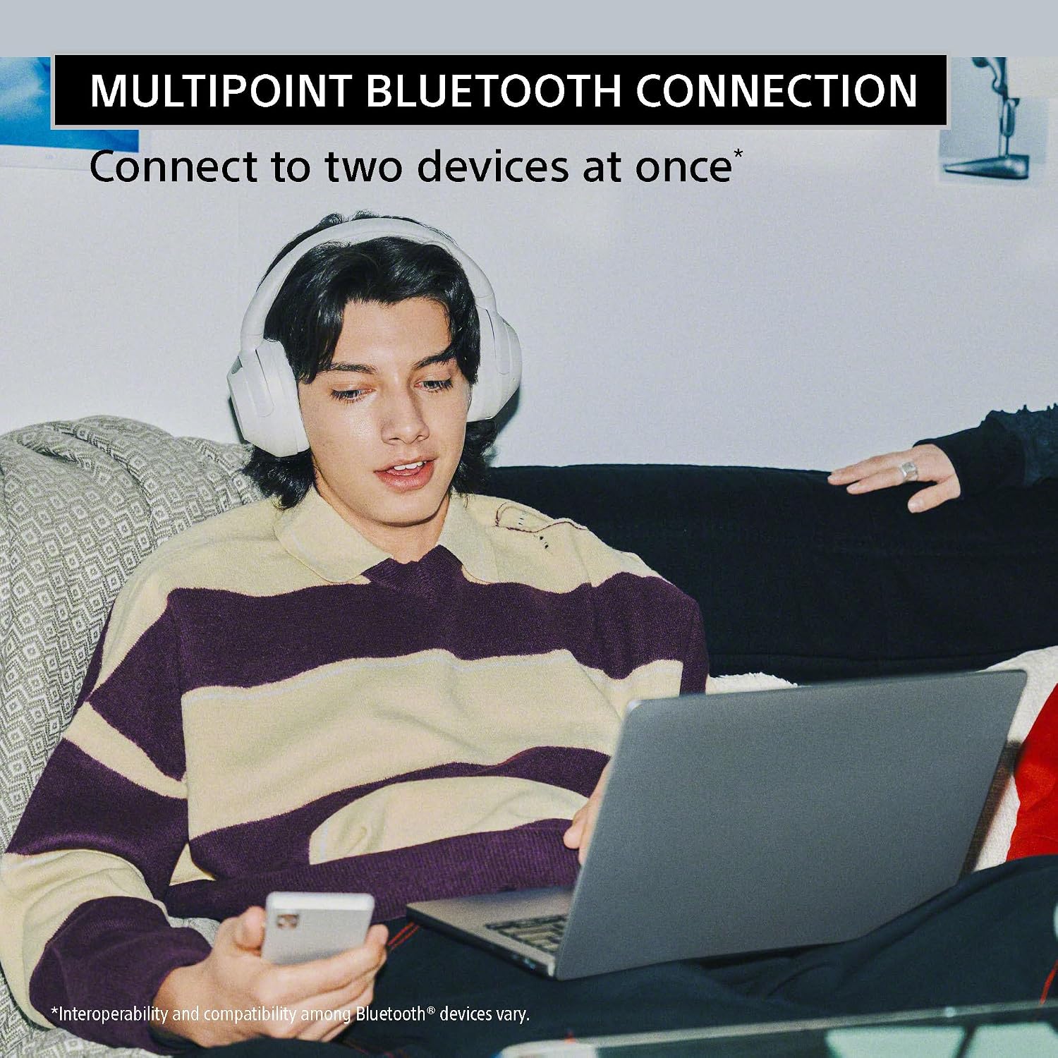 Sony ULT WEAR Over-Ear Noise Canceling Bluetooth Headphones with Alexa Built-in, Comfortable Design, 30-Hour Battery, Massive Bass, & Signature Noise Canceling Found in 1000X Series, Off White