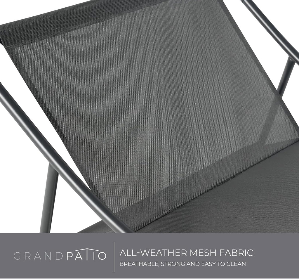 Grand patio Rocking Chair Indoor and Outdoor, Metal Patio Lounge Rocking Chair with Thick Cushion, Comfy Modern Rocker for Living Room Porch Backyard