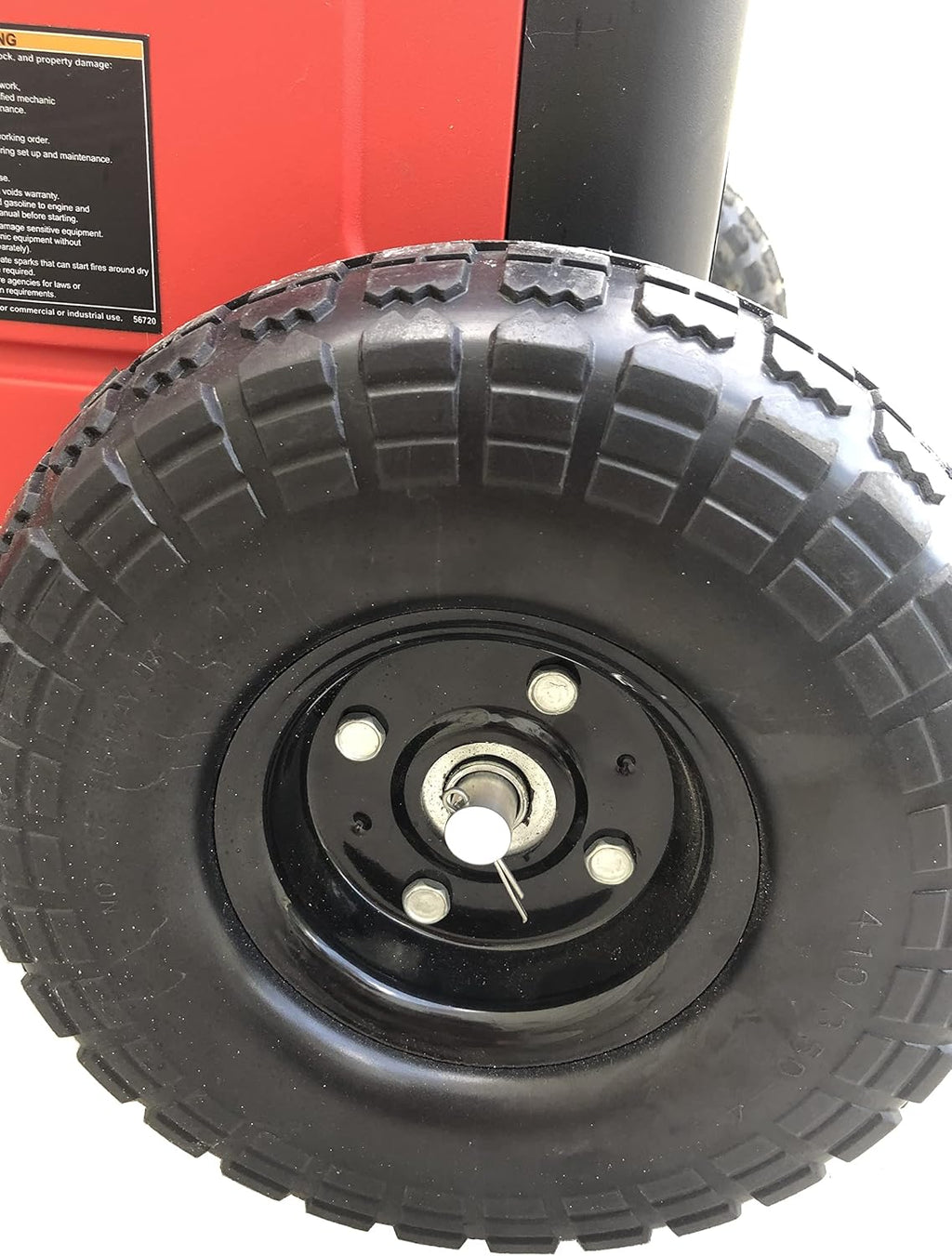 All Terrain 10' No Flat Tire Wheel Kit with Locking Hub Compatible with Predator 3500 Watt Inverter Generator